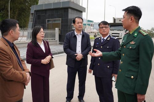 Đoàn công tác Sở Công Thương khảo sát tại Cửa khẩu quốc tế Trà Lĩnh và Cửa khẩu Sóc Giang