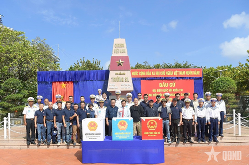 Đặc khu Trường Sa hoàn thành xuất sắc nhiệm vụ tổ chức bầu cử