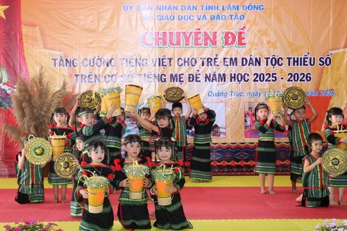 Lâm Đồng: Tăng cường tiếng Việt cho trẻ em dân tộc thiểu số trên cơ sở tiếng mẹ đẻ