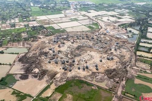 Sân vận động Trống Đồng: Đại công trường quy mô lớn đang thành hình
