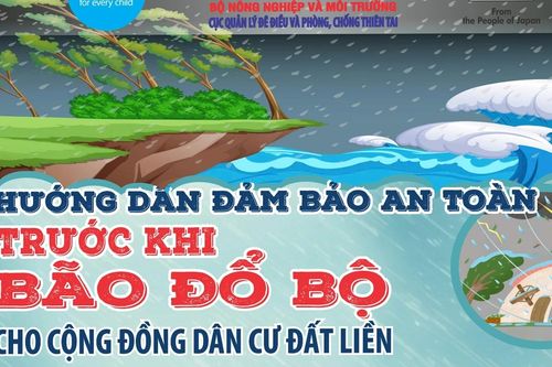 Hướng dẫn đảm bảo an toàn trước khi bão đổ bộ cho cộng đồng dân cư đất liền
