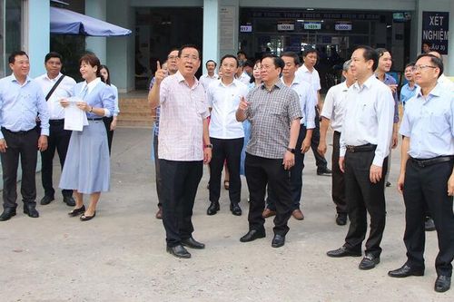 Chủ tịch UBND tỉnh An Giang khảo sát Bệnh viện Sản - Nhi An Giang, Trung tâm y tế Tịnh Biên