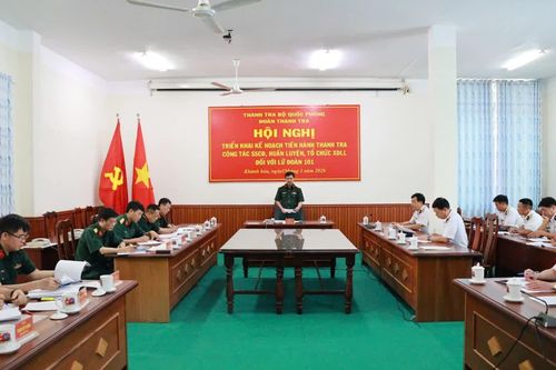 Đoàn thanh tra Bộ Quốc phòng làm việc tại Lữ đoàn 101
