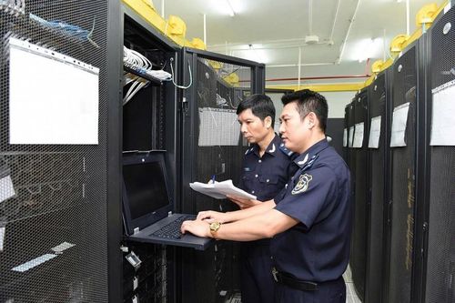 Hải quan thực hiện đấu nối, chuyển đổi cáp dữ liệu, nâng cao khả năng vận hành