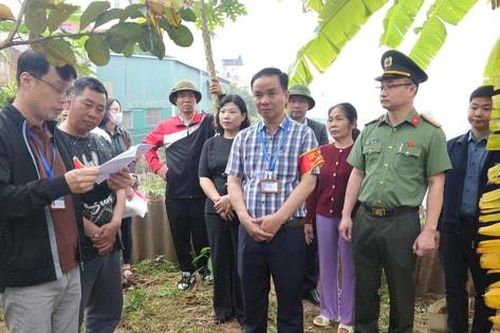 Thường Tín cưỡng chế công trình vi phạm trên đất công thôn Phác Động