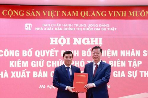 Đồng chí Nguyễn Thái Bình giữ chức Phó Tổng Biên tập Nhà xuất bản Chính trị quốc gia Sự thật