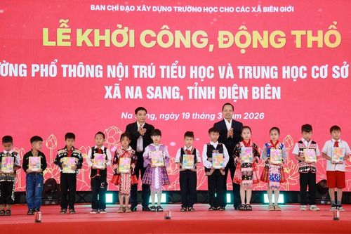 Điện Biên khởi công xây dựng Trường Phổ thông nội trú liên cấp tại 5 xã biên giới