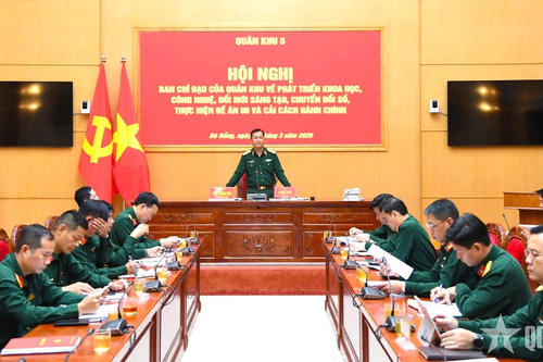 Quân khu 5 đẩy mạnh phát triển khoa học công nghệ, chuyển đổi số và cải cách hành chính
