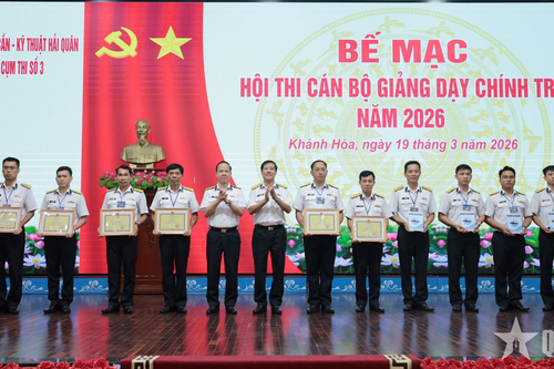 Cục Hậu cần - Kỹ thuật Hải quân tổ chức Hội thi cán bộ giảng dạy chính trị năm 2026