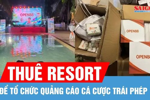 Thuê resort để tổ chức quảng cáo cá cược trái phép