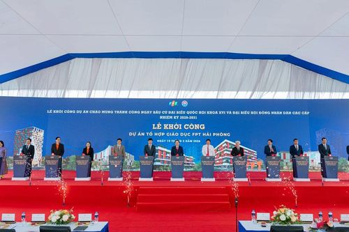 FPT khởi công tổ hợp giáo dục quy mô 5.800 học sinh, sinh viên tại Hải Phòng
