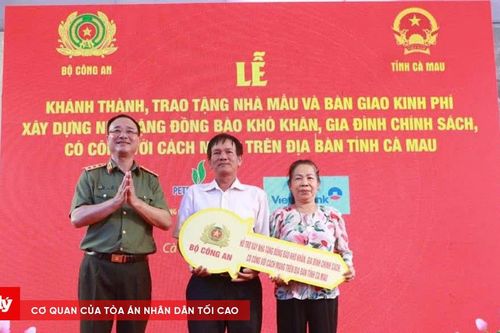 Bộ Công an hỗ trợ xây dựng 500 căn nhà cho các gia đình có hoàn cảnh khó khăn tại Cà Mau