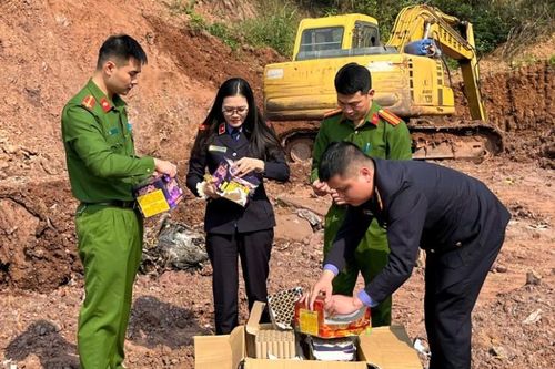 VKSND khu vực 2 - Lạng Sơn kiểm sát việc tiêu hủy vật chứng là pháo nổ