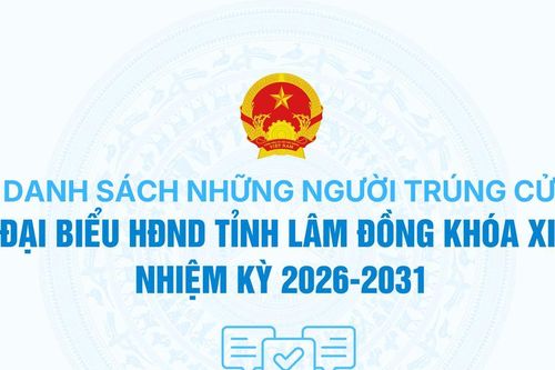 Danh sách 85 người trúng cử đại biểu HĐND tỉnh Lâm Đồng khóa XI, nhiệm kỳ 2026 – 2031