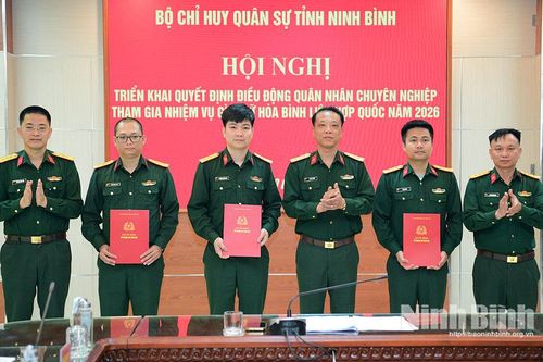 Triển khai Quyết định điều động quân nhân chuyên nghiệp tham gia gìn giữ hòa bình Liên hợp quốc năm 2026