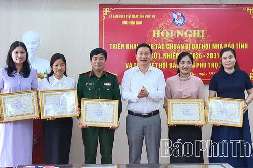 Chuẩn bị Đại hội Hội Nhà báo tỉnh Phú Thọ lần thứ I, nhiệm kỳ 2026-2031