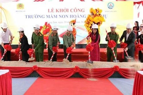 Bộ Công an phát động lễ khởi công xây dựng Trường mầm non Hoàng Văn Thụ tại xã biên giới tỉnh Lạng Sơn