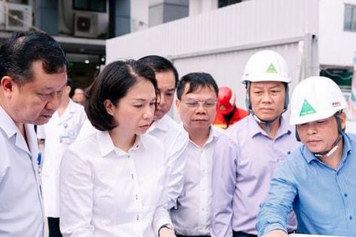 Phó Chủ tịch UBND thành phố Vũ Thu Hà kiểm tra tiến độ các dự án y tế trọng điểm
