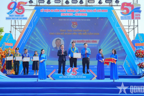 Thành đoàn Đà Nẵng tuyên dương 57 cán bộ đoàn tiêu biểu