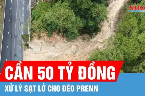 Cần 50 tỷ đồng để xử lý sạt lở đèo Prenn