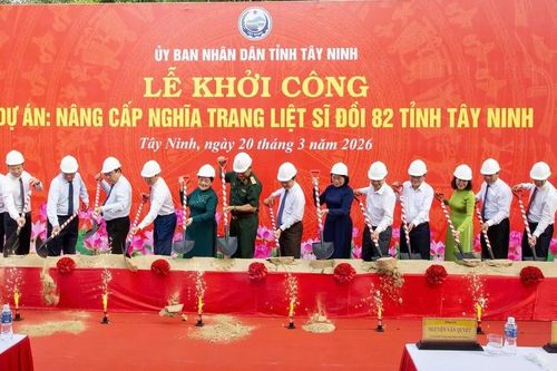 Tỉnh Tây Ninh khởi công Dự án nâng cấp Nghĩa trang liệt sĩ Đồi 82