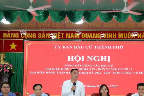Biểu dương lực lượng phục vụ bầu cử tại đơn vị bầu cử số 36, 37, 38