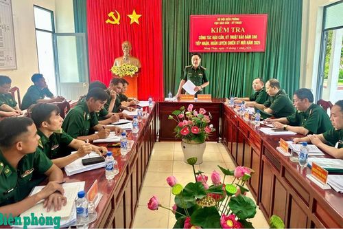 Kiểm tra công tác đảm bảo phục vụ tiếp nhận, huấn luyện chiến sĩ mới tại Bộ đội Biên phòng tỉnh Đồng Tháp