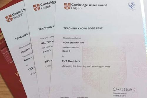 Những chứng chỉ Cambridge English nào được công nhận trong các kỳ thi