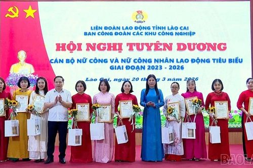 Lào Cai tuyên dương 50 nữ công nhân lao động tiêu biểu giai đoạn 2023 - 2026