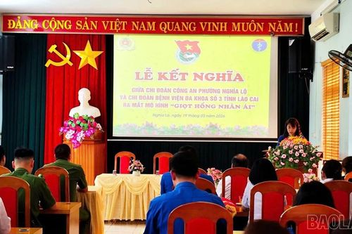Gần 60 đoàn viên tham gia mô hình 'Giọt hồng nhân ái'