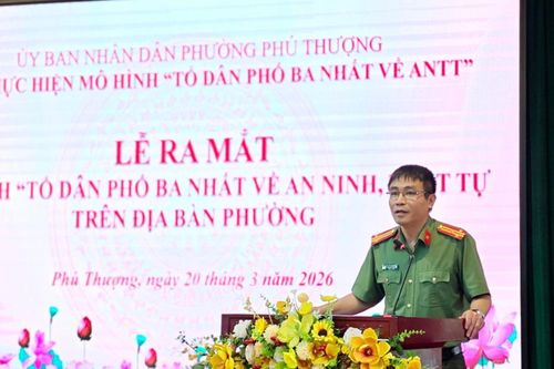 Công an Hà Nội ra mắt điểm mô hình 'Thôn, Tổ dân phố Ba nhất về an ninh, trật tự'