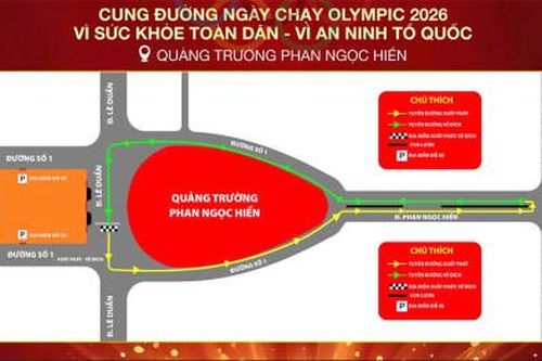 Cà Mau hưởng ứng Ngày chạy Olympic - Vì sức khỏe toàn dân - Vì an ninh Tổ quốc năm 2026