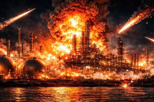 Tên lửa Iran tấn công dữ dội nhà máy lọc dầu Israel