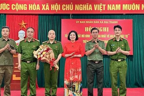 Xã Đại Thanh ra mắt mô hình 'Thôn ba nhất về an ninh trật tự'