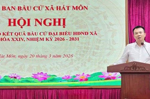 Xã Hát Môn bầu đủ 28 đại biểu HĐND xã nhiệm kỳ 2026-2031