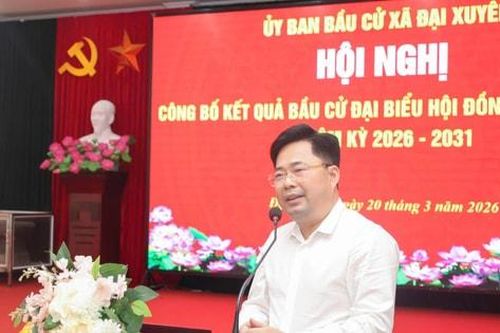 Đại Xuyên công bố kết quả bầu cử đại biểu HĐND xã khóa II