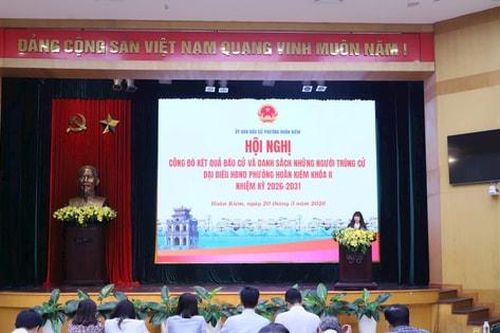 Phường Hoàn Kiếm công bố kết quả bầu cử đại biểu HĐND phường khóa II