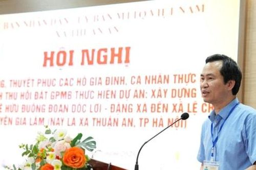 Đối thoại, tháo gỡ vướng mắc trong giải phóng mặt bằng tuyến đê hữu Đuống
