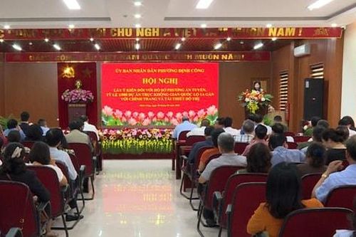 Người dân phường Định Công: Đồng thuận phương án tuyến Quốc lộ 1A; kiến nghị rõ tiến độ, chính sách