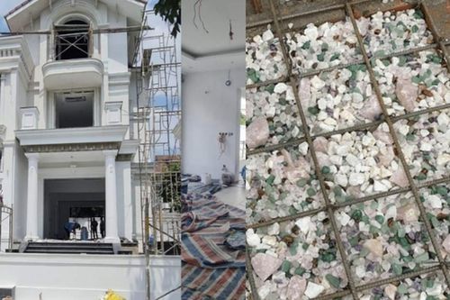 Đá thạch anh vụn rải nền nhà để trấn trạch đón vượng khí