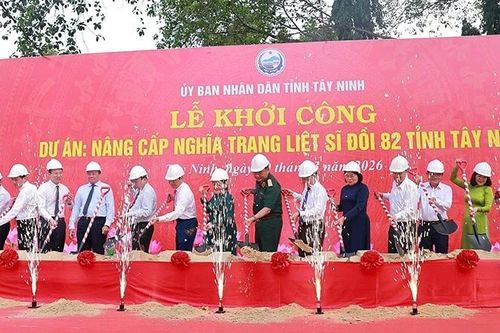 Khởi công dự án nâng cấp Nghĩa trang Liệt sĩ Đồi 82