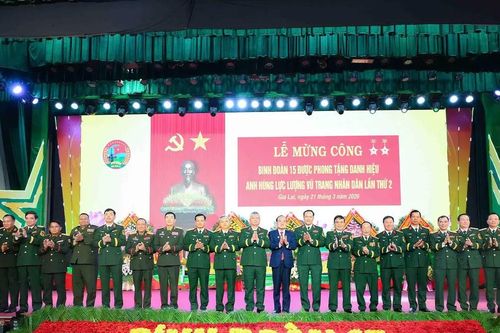 Binh đoàn 15 được phong tặng danh hiệu Anh hùng Lực lượng vũ trang nhân dân lần thứ hai