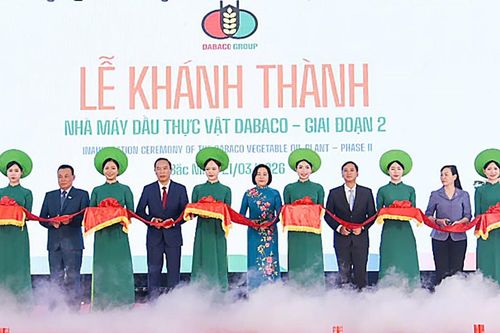 Phó Chủ tịch Quốc hội Nguyễn Thị Thanh dự lễ khánh thành Nhà máy dầu thực vật 1.800 tỷ đồng tại Bắc Ninh