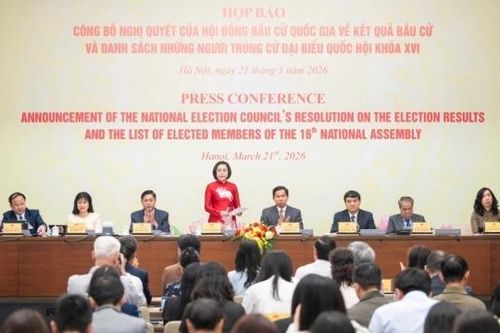 Danh sách 500 người trúng cử đại biểu Quốc hội khóa XVI