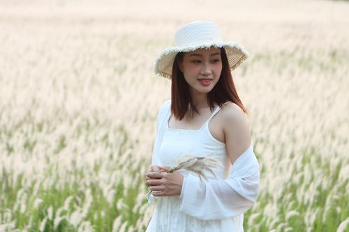 Giới trẻ thích thú 'sống ảo' giữa cánh đồng cỏ lau đẹp như tranh ở TPHCM