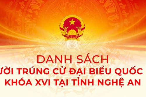 Danh sách người trúng cử đại biểu Quốc hội khóa XVI tại tỉnh Nghệ An