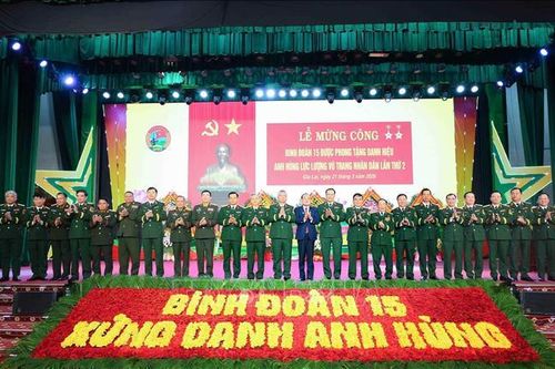 Binh đoàn 15 đón nhận danh hiệu Anh hùng Lực lượng vũ trang nhân dân lần thứ hai