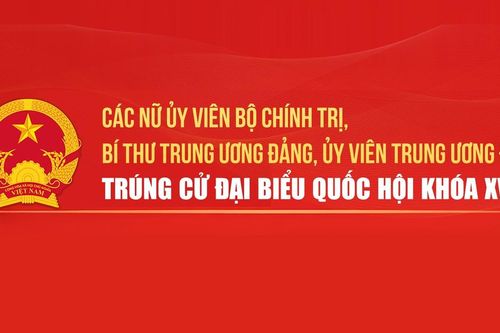 Danh sách các nữ Ủy viên Bộ Chính trị, Bí thư TW Đảng, Ủy viên TW Đảng trúng cử Đại biểu Quốc hội khóa XVI