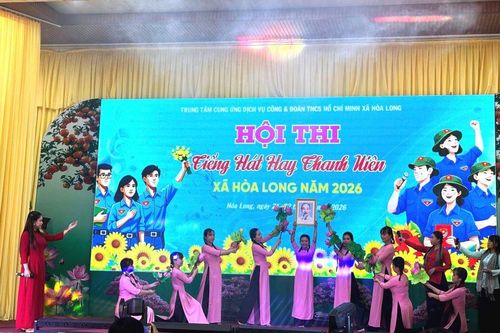 Xã Hòa Long: Sôi nổi hội thi tiếng hát hay thanh niên