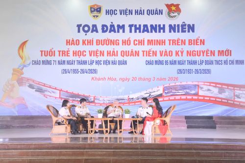 Tọa đàm thanh niên 'Hào khí đường Hồ Chí Minh trên biển - Tuổi trẻ Học viện Hải quân tiến vào kỷ nguyên mới'